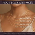 thumbnail image 3 of 14K Solid Yellow Gold Lab Grown Moissanite Oval Cut Solitaire Pendant | Double Loop Bail | 8x6mm 1.25 CTW | 16-18" Adjustable Cable Chain Necklace | Luxury Gift, Birthday, Anniversary, Mothers Day, 3 of 7