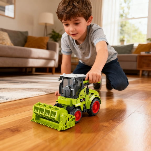 Leatfisat Kids Farm Toys Realistic Tractor Vehicle Play, Diecast Car Educational Mini Farm Animals With Flatbed Trailer, Birthday Gift For Children 3 Year Old(Lawn Mower,1Pcs)