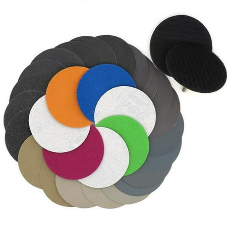 

25PCS 3-inch 75MM Disc Flocking Sand Paper 1000 # 2000 # 3000 # 4000 # 5000 # Grit Wet Dry Use Sand Paper for Jade Car Polishing