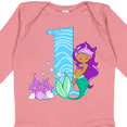 thumbnail image 4 of Inktastic First Birthday Mermaid Girls Long Sleeve Baby Bodysuit, 4 of 5