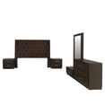 thumbnail image 2 of Recamara Kessa Muebles  Eva King Size 5 Piezas Café, 2 of 19
