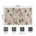 thumbnail image 5 of Paw Prints and Bones Door Rugs,Washable Non Slip Door Mats Indoor,Decorative Door Mats,Entry Mat Indoor for Entrance,Bedroom,Kitchen,Bathroom,20"x32", 5 of 6
