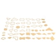 thumbnail image 2 of 54PCS Clear Acrylic Pattern Stencil Template Set Leather Craft Quilting Sewing Tool DIY, 2 of 14