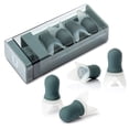 thumbnail image 1 of Amdohai Bouchons d'Oreilles Antibruit, Blocage du Son, Réduction du Bruit, Réutilisables avec Étui de Rangement pour Dormir, Ronfler, Nager, 1 of 7