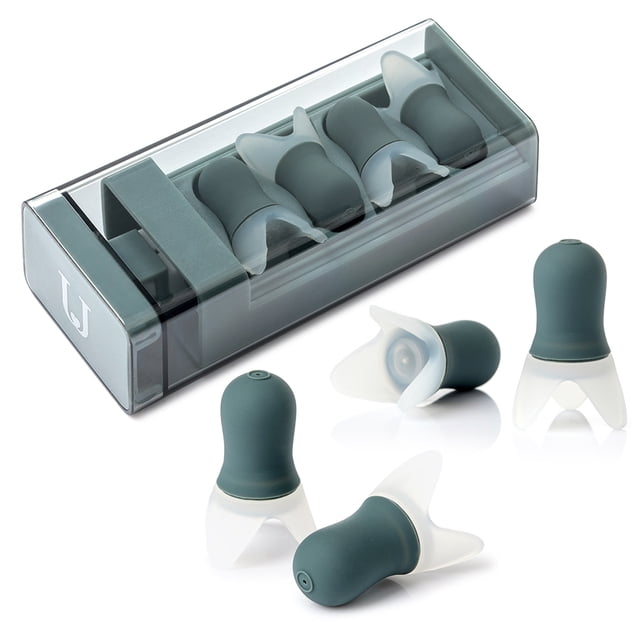 Amdohai Bouchons d'Oreilles Antibruit, Blocage du Son, Réduction du Bruit, Réutilisables avec Étui de Rangement pour Dormir, Ronfler, Nager