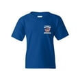 thumbnail image 2 of I Proudly Stand For The Flag Kneel For The Cross Front Back DT Youth Kids T-Shirt Tee, 2 of 4