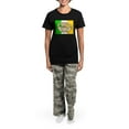 thumbnail image 4 of CafePress - Irish Claddagh Women's Dark Pajamas - Women's Short Sleeve Print T-Shirt and Pants Dark Cotton Pajama Set, 4 of 7