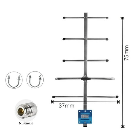 10dBi UHF 433MHz Yagi Antenna with SO239 Connector, High-Gain Directional Antenna for TYT MD398 & Baofeng BF-888S UHF Radios