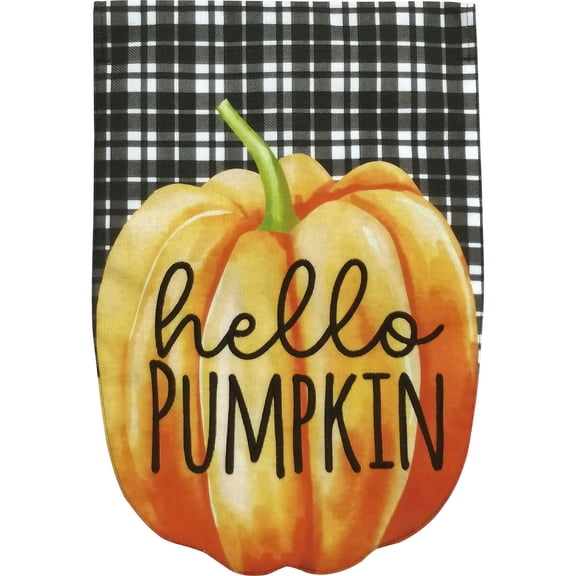 Briarwood Lane Fall Garden Flag 12x18 For Outdoor Hello Pumpkin Burlap For Fall Garden Flag Flags For Outside