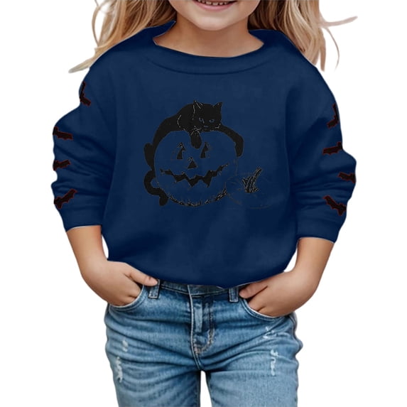 NordicNest Girls Halloween Printed Pullover Hoodie Soft Casual Sweatshirt For Kids Cozy Fall Winter Outfit Cute Toddler Girls Clothes Winter Clothes for Boys