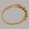 thumbnail image 4 of LBG British Made 10k Rose Gold Cultured Pearl & Citrine Womens Eternity Ring - 33 size options - Size 8.75, 4 of 9