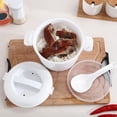 thumbnail image 1 of HONMEET Mini Rice Cooker Food Grade Plastic Steam Food Lightweight 1 PCS, 1 of 8