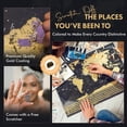 thumbnail image 3 of Travelization XL Scratch Off World Map with 196 Country Flags 36" x 24" Frameable World Map with Vibrant Colors and Premium Gold Coating, Beautiful S, 3 of 7