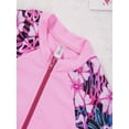 thumbnail image 6 of renvena Kids Girls Swimsuit Zip Up Rash Guard Printed Wetsuit Beach Surfing Swimwear 2pcs Bathing Suits, 6 of 7