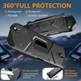 thumbnail image 3 of Funda protectora 2 en 1 para Nintendo Switch 2, cubierta frontal para PC y agarre trasero de TPU, carcasa amortiguadora con protección de 360°, 3 of 8