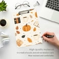 thumbnail image 3 of FORMRS Acrylic Clipboard with Low Profile Clip Standard A4 Letter Size, 12.5" x 9", Beige Fall Pumpkin, 3 of 8