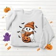 thumbnail image 4 of DIOAZUD Women's Halloween Sweatshirt Cute Funny Spooky Crewneck Long Sleeve Fall Tops Graphic Pullover Sweatshirts Pumpkin Patch Outfit, 4 of 8