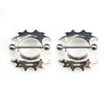 thumbnail image 1 of Paire de Boucliers de Mamelon Design Tribal 14G en Acier Chirurgical, 1 of 6