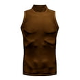 thumbnail image 2 of Leesechin Mens Mock Turtleneck Tank Tops Quick Dry Sports Fitness Tops Sleeveless Compression Shirt Sports Base Layer Tank Top, 2 of 5