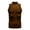 Brown, variant on Men's Compression Tank Top, Mock Turtleneck Sleeveless Shirt, Fitted Athletic Base Layer for Gym Workout Size 2XL Brown