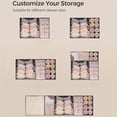thumbnail image 4 of Non-Woven Fabric Drawer Organizer Bins, Foldable Storage Boxes for Clothes, Underwear, Socks, Set of 5, 11 x 5 x 5.5 Inches, 4 of 7