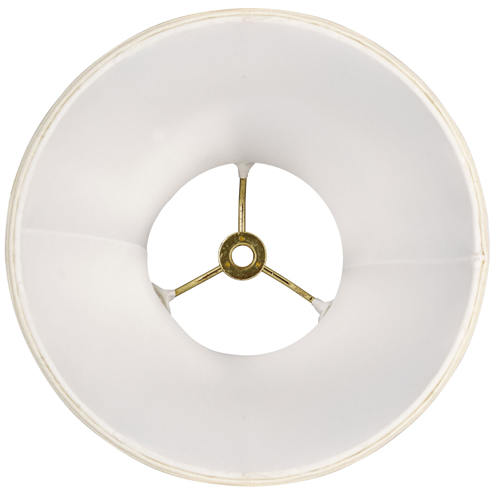 Imperial Shade Creme Small Bell Lamp Shade 4.5" Top x 9" Bottom x 8" Slant x 7.5" High (Spider) Replacement with Harp and Finial