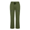 thumbnail image 5 of Mens Cargo Pants Classic Fit Pants Cotton Mens Work Pants Casual Elastic Waist Men Pants Olive Green, 5 of 8