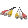 thumbnail image 5 of Fairnull 1Pc 3 RCA Male to 6 RCA Female Splitter Cord DVD AV Audio Video Adapter Cable, 5 of 5