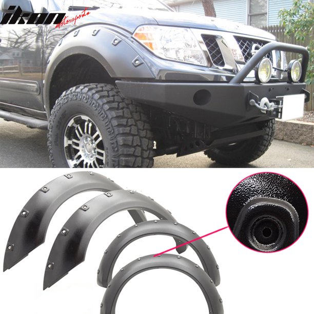 Fits 0512 Nissan Frontier V6 Long Bed Boss Pocket Rivet Fender Flares
