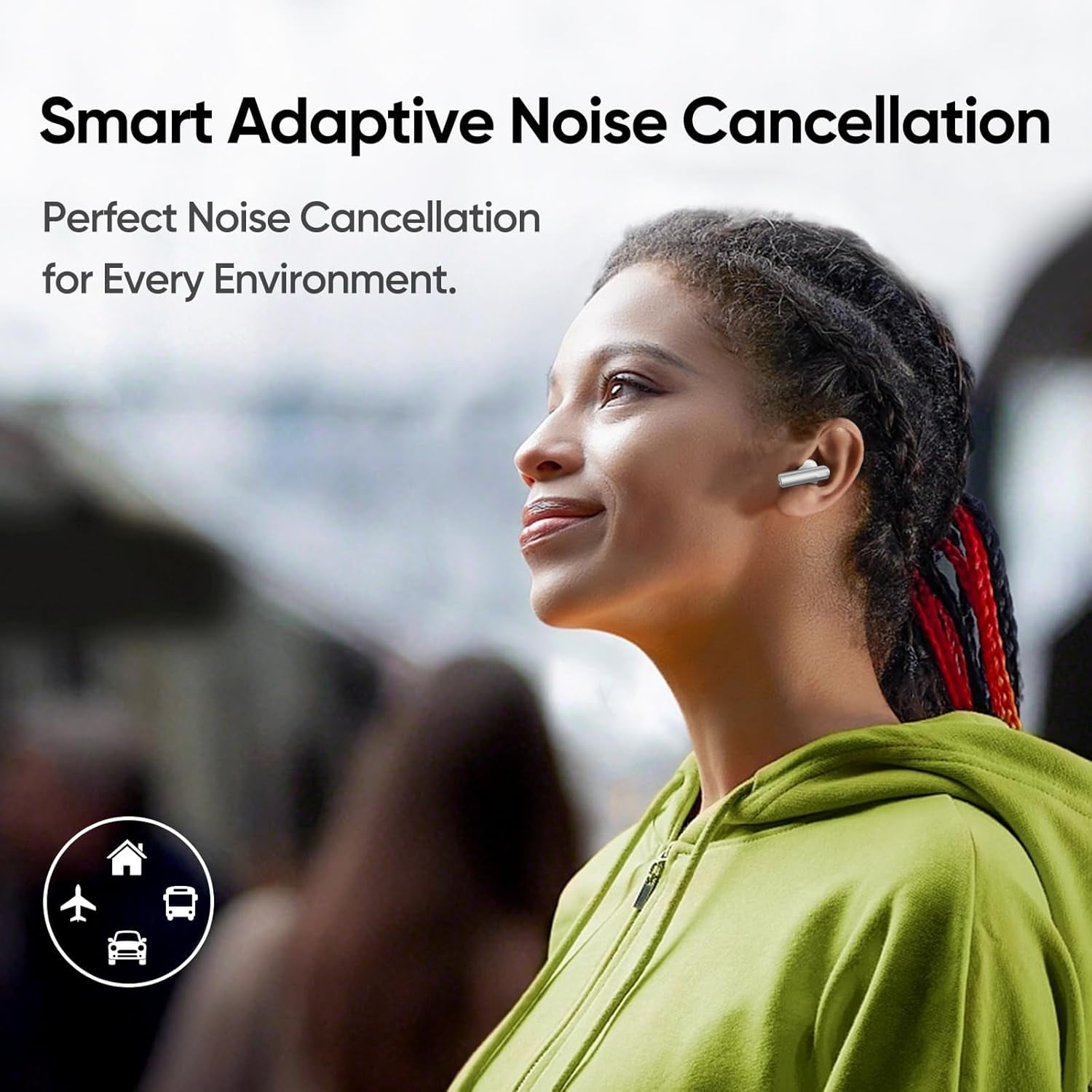 realme Buds Air 6 True Wireless Earbuds, 50dB ANC, Hi-Res Sound, LHDC, 12.4mm Dynamic Bass Driver, 6 Mics Clear Call, 40H Battery, Bluetooth 5.3, IP55 Water Resistance - (Flame Silver)