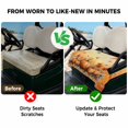 thumbnail image 4 of Golf Cart Seat Covers for 2 Seater,Orange Pumpkin Fall Microfiber Cart Seat Towel Blanket,Thanksgiving Maple Leave Farmhouse Absorbent Breathable NonSlip Bench Seats Protector for Golf Course 51"x31", 4 of 9