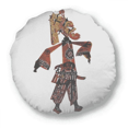 thumbnail image 1 of China Shadow Play Chinese Opera Round Throw Pillow Home Decoration Cushion, 1 of 3
