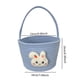 thumbnail image 2 of Cesta de Pascua Cestas de conejito de Pascua con asas Decoraciones Cubos Golosinas Azul, 2 of 9