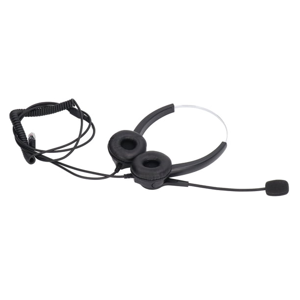 Auriculares Para Centro De Llamadas Comerciales, Con Cable Ajustable, Cancelación De Ruido, Para Servicio Al Cliente, Para Interfaz De Auriculares RJ9