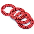 thumbnail image 4 of RCLIONS 4pcs Aluminum 2.2inch RC Beadlock Wheel Rim Replacement Ring for 1/10 RC Crawler Car 2.2" Wheels (Red), 4 of 6