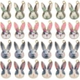 thumbnail image 2 of 1box 40pcs 4 colors Alloy Enamel Pendants Light golden Rabbit Head Mixed color 19x12x2mm Hole: 1.2mm 10pcs/color, 2 of 5