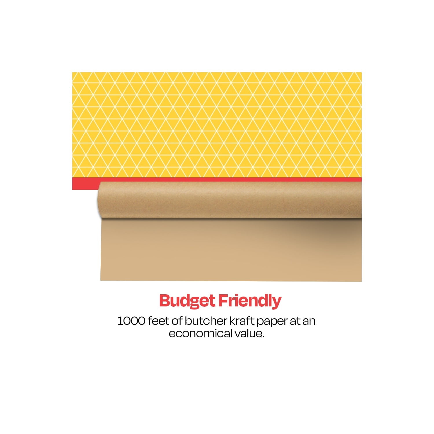 Butcher Kraft Paper Roll, 50 lbs, 36 Inches x 1000 Feet, Brown