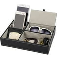 thumbnail image 1 of Mens Valet Tray Nightstand Organizer with 5 Compartments Large Nightstand Organizer Tray Valet Dresser Box Bedside Table Organizer, 1 of 9