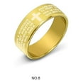 thumbnail image 2 of Anillo Vintage para hombre, para viajar, senderismo, fiesta portátil, banquete, boda, anillos de acero inoxidable, joyería para decoración de Ropa, zapatos y accesorios Miscelánea Oro ocho Minnieouse AP014448-22, 2 of 6