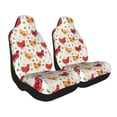 thumbnail image 2 of Pofeuu Colorful Flower Chickens Print Automotive Car Seat Covers Flat Cloth Full Set Seat Covers,Car Seat Covers front seats for Cars Trucks and SUVs-2 PCS, 2 of 9