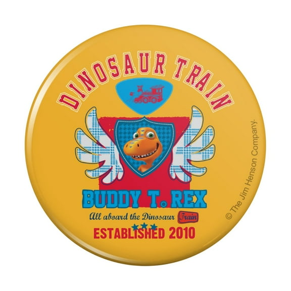 Dinosaur Train Established 2010 All Aboard! Kitchen Refrigerator Locker Button Magnet
