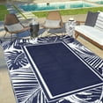 thumbnail image 5 of BERTHMEER Outdoor Rugs 6'x9' Plastic Straw,Waterproof Reversible Patio Rugs for Deck,Beach,Picnic,Garden and Balcony,Blue&White, 5 of 5