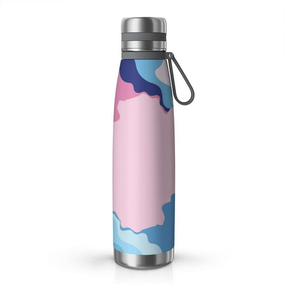 29oz Insulated Water Bottle with Tea Infuser, Stainless Steel Travel Mug, Watercolor Splatter Painting Print