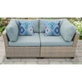 thumbnail image 3 of Delacora TKC-DPF-MONT02A Monterey Outdoor 2 Piece 63" Long Aluminum Framed Acrylic, 3 of 4