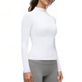 thumbnail image 6 of Weikingp Tight Long Sleeve Shirts For Women，Long Sleeve Shirts Trendy Crop Tops Skin Tight Shirts Gym Workout Tops Tight Shirts For Women Long Sleeve Tight Shirts For Women White L, 6 of 9