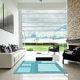 thumbnail image 7 of Ahgly Company Machine Washable Indoor Rectangle Transitional Blue Area Rugs, 5' x 7', 7 of 7
