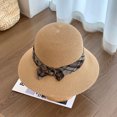 thumbnail image 2 of OJSFQUFP Women Beach Hat Summer Straw Sun Hat Fashion Wide Brim Straw Sun Hat, 2 of 4