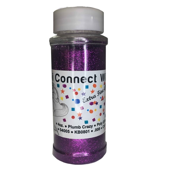 iConnectWith Glitter - Plumb Crazy Purple Extra Fine Glitter