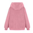 thumbnail image 5 of Glisme Girls Winter Jacket Color Block Sweatshirt Zipper Hoodie Blouse Warm Slim Casual Soft Coat Long Sleeve Hooded Sweatshirt Jacket Pink Comfortable Outerwear Size 11 -12, 5 of 5