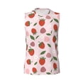 thumbnail image 6 of Lsque Floral Strawberr Print Men's Cotton Blend Sleeveless Muscle Shirts (S-3XL)- Moisture Wicking, Odor Protection, UPF 30+,Small, 6 of 8